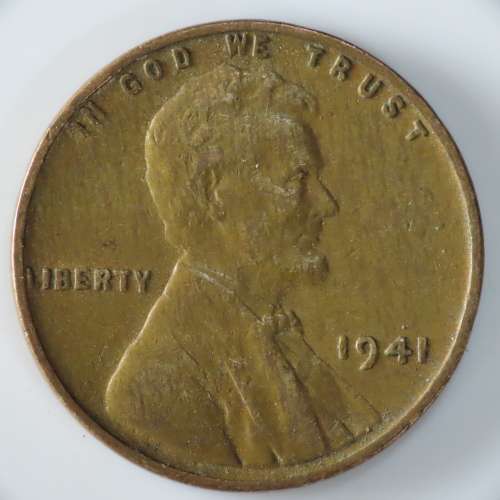 USA , 1941 Lincoln Cent, Wheat Penny , Philadelphia Mint