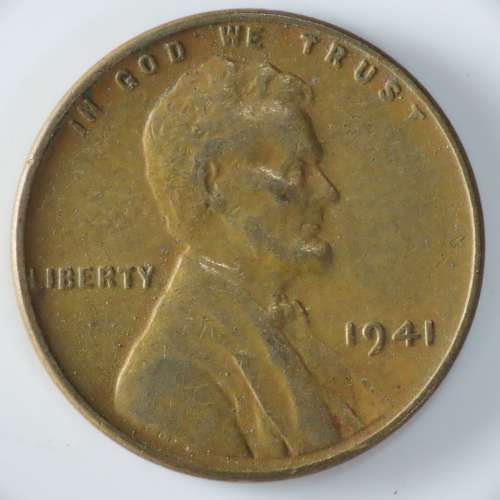 USA , 1941 Lincoln Cent, Wheat Penny , Philadelphia Mint