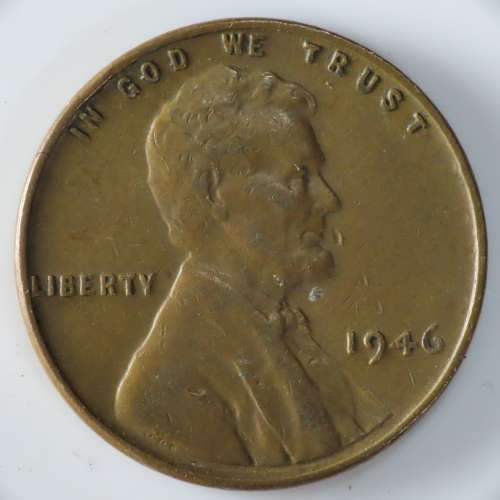 USA , 1946 Lincoln Cent, Wheat Penny , Philadelphia Mint