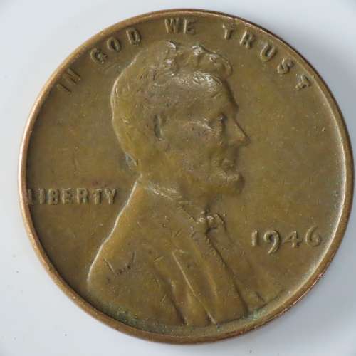 USA , 1946 Lincoln Cent, Wheat Penny , Philadelphia Mint