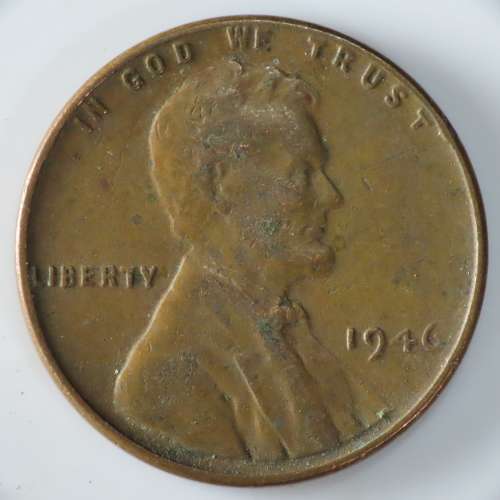 USA , 1946 Lincoln Cent, Wheat Penny , Philadelphia Mint