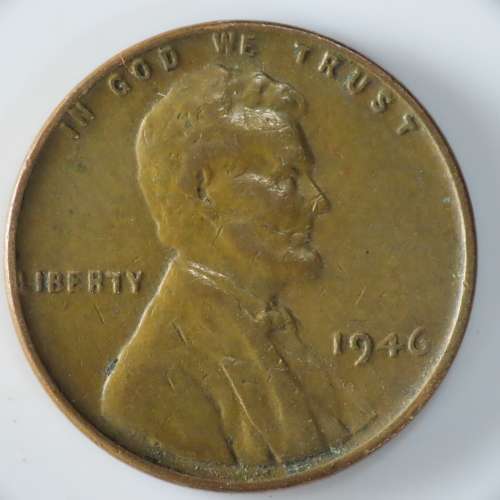 USA , 1946 Lincoln Cent, Wheat Penny , Philadelphia Mint