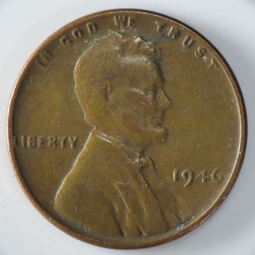 USA , 1946 Lincoln Cent, Wheat Penny , Philadelphia Mint