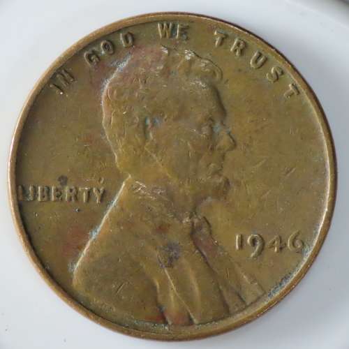 USA , 1946 Lincoln Cent, Wheat Penny , Philadelphia Mint