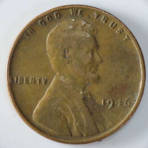 USA , 1946 Lincoln Cent, Wheat Penny , Philadelphia Mint