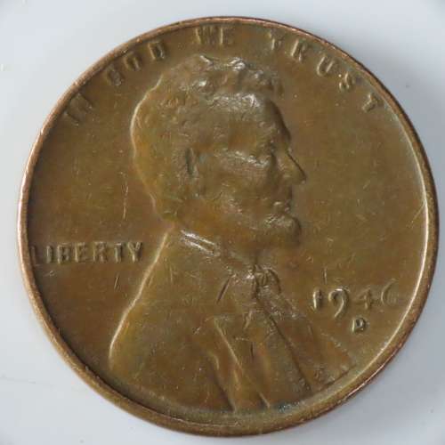 USA , 1946 D Lincoln Cent, Wheat Penny , Denver Mint