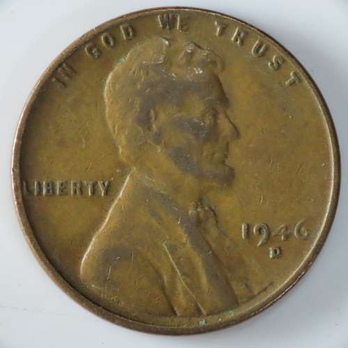 USA , 1946 D Lincoln Cent, Wheat Penny , Denver Mint