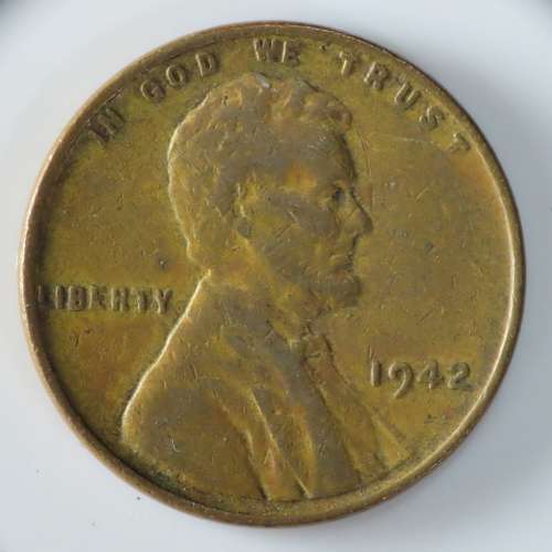 USA , 1942 Lincoln Cent, Wheat Penny , Philadelphia Mint