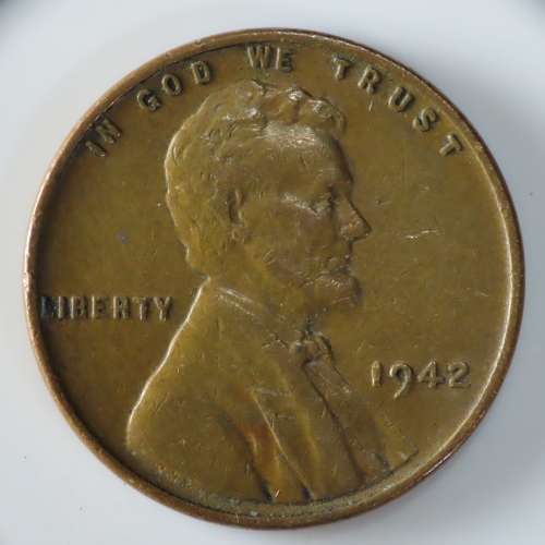 USA , 1942 Lincoln Cent, Wheat Penny , Philadelphia Mint