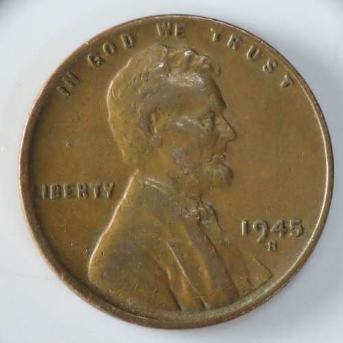 USA , 1945 S Lincoln Cent, Wheat Penny , San Francisco Mint