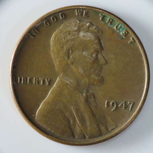 USA , 1947 Lincoln Cent, Wheat Penny , Philadelphia Mint