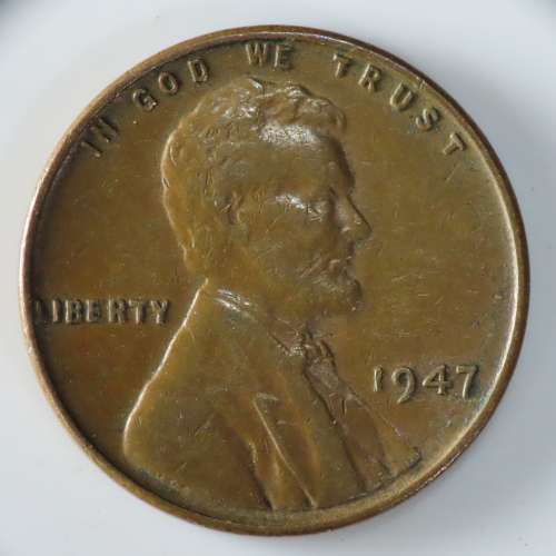 USA , 1947 Lincoln Cent, Wheat Penny , Philadelphia Mint