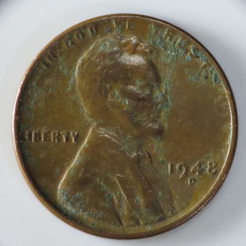 USA , 1948 D Lincoln Cent, Wheat Penny , Denver Mint