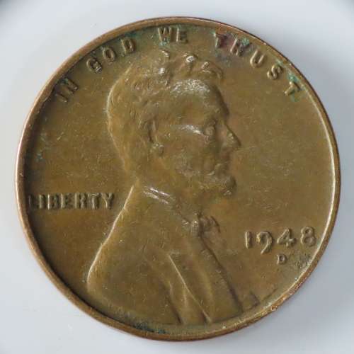 USA , 1948 D Lincoln Cent, Wheat Penny , Denver Mint