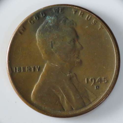 USA , 1945 D Lincoln Cent, Wheat Penny , Denver Mint