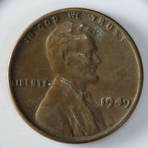 USA , 1949 Lincoln Cent, Wheat Penny , Philadelphia Mint