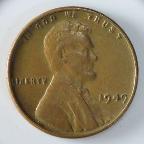 USA , 1949 Lincoln Cent, Wheat Penny , Philadelphia Mint