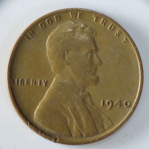 USA , 1940 Lincoln Cent, Wheat Penny , Philadelphia Mint