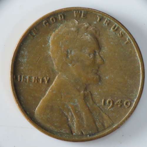 USA , 1940 Lincoln Cent, Wheat Penny , Philadelphia Mint