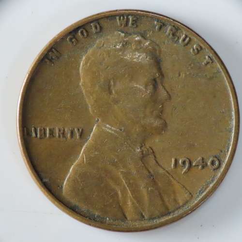 USA , 1940 Lincoln Cent, Wheat Penny , Philadelphia Mint
