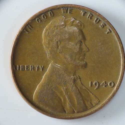 USA , 1940 Lincoln Cent, Wheat Penny , Philadelphia Mint