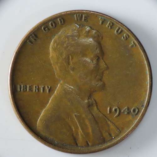 USA , 1940 Lincoln Cent, Wheat Penny , Philadelphia Mint