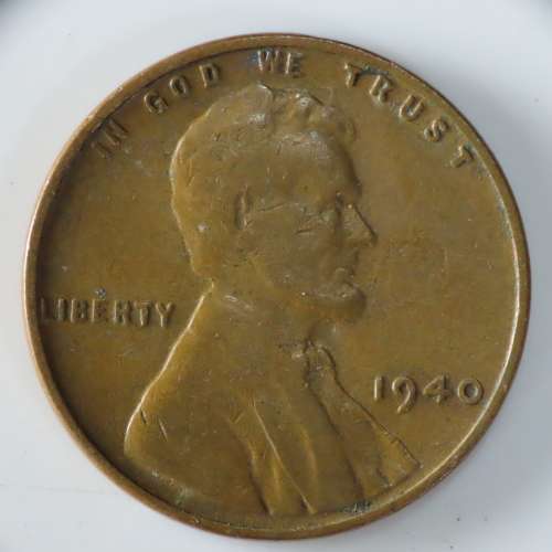 USA , 1940 Lincoln Cent, Wheat Penny , Philadelphia Mint