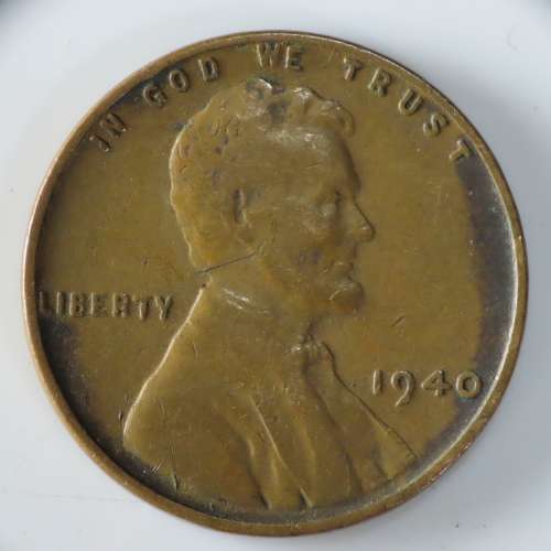 USA , 1940 Lincoln Cent, Wheat Penny , Philadelphia Mint