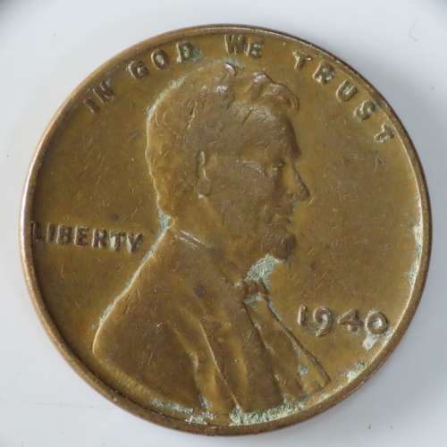 USA , 1940 Lincoln Cent, Wheat Penny , Philadelphia Mint