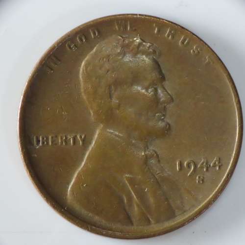 USA , 1944 S Lincoln Cent, Wheat Penny , San Francisco Mint