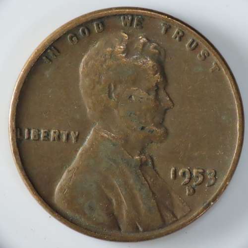 USA , 1953 D Lincoln Cent, Wheat Penny , Denver Mint