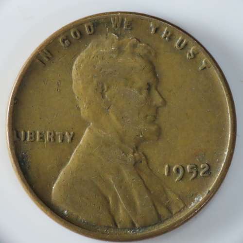 USA , 1952 Lincoln Cent, Wheat Penny , Philadelphia Mint