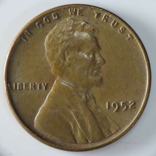 USA , 1952 Lincoln Cent, Wheat Penny , Philadelphia Mint