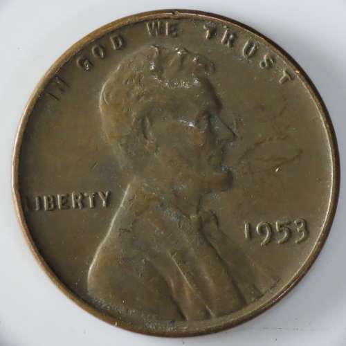 USA , 1953 Lincoln Cent, Wheat Penny , Philadelphia Mint