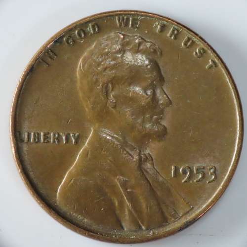 USA , 1953 Lincoln Cent, Wheat Penny , Philadelphia Mint