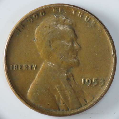 USA , 1953 Lincoln Cent, Wheat Penny , Philadelphia Mint