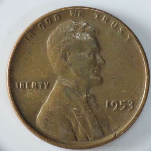 USA , 1953 Lincoln Cent, Wheat Penny , Philadelphia Mint