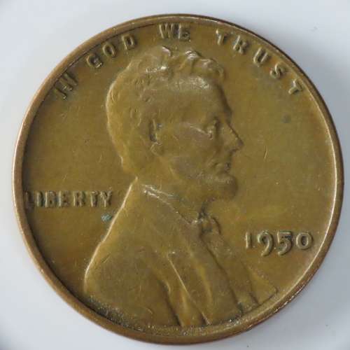 USA , 1950 Lincoln Cent, Wheat Penny , Philadelphia Mint