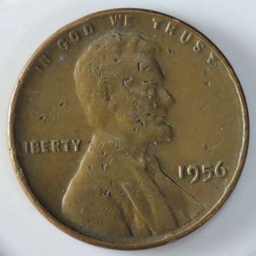 USA , 1956 Lincoln Cent, Wheat Penny , Philadelphia Mint