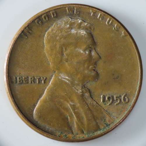 USA , 1956 Lincoln Cent, Wheat Penny , Philadelphia Mint