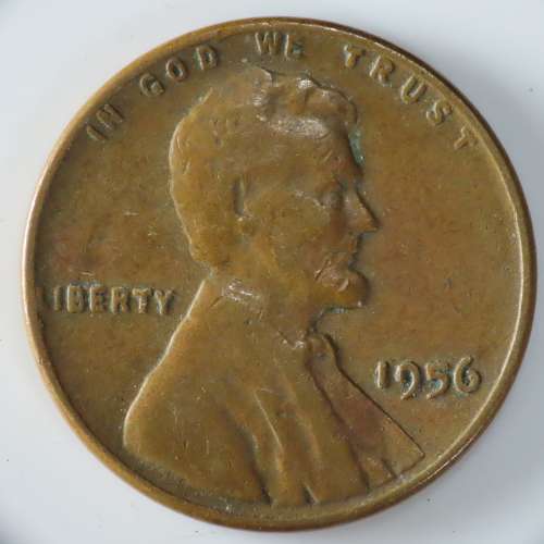 USA , 1956 Lincoln Cent, Wheat Penny , Philadelphia Mint