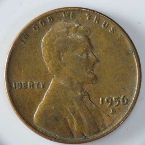 USA , 1956 D Lincoln Cent, Wheat Penny , Denver Mint