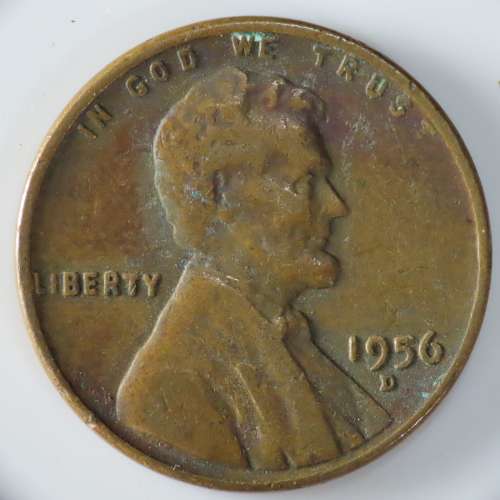 USA , 1956 D Lincoln Cent, Wheat Penny , Denver Mint