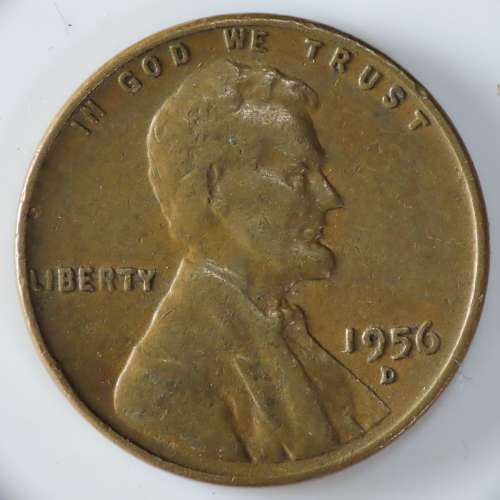 USA , 1956 D Lincoln Cent, Wheat Penny , Denver Mint