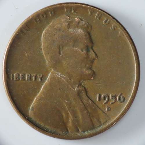 USA , 1956 D Lincoln Cent, Wheat Penny , Denver Mint