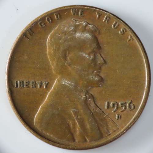 USA , 1956 D Lincoln Cent, Wheat Penny , Denver Mint