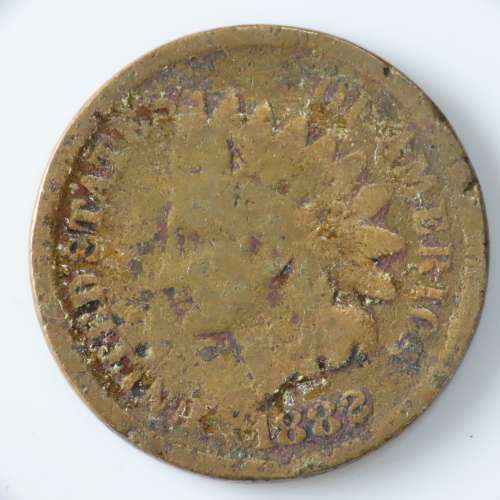 USA , 1882 Indian Head Cent, Indian Head Penny