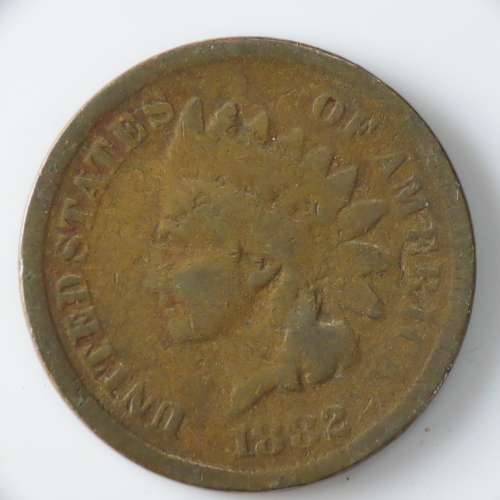 USA , 1882 Indian Head Cent, Indian Head Penny