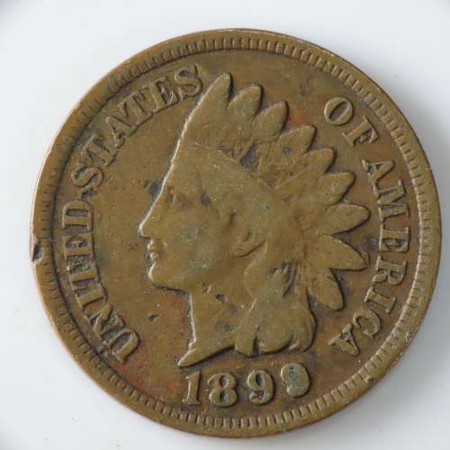 USA , 1899 Indian Head Cent, Indian Head Penny