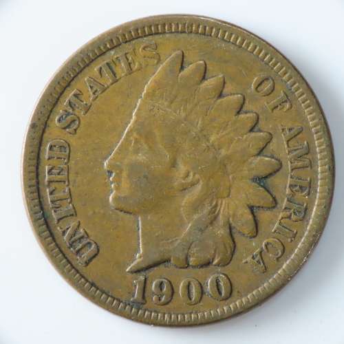 USA , 1900 Indian Head Cent, Indian Head Penny